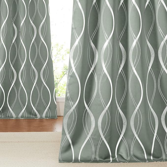 NICETOWN Greyish Green Curtain Panels - Image 2