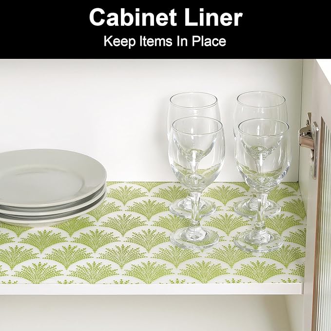 Cooyes Shelf Liners for Kitchen Cabinets, Refrigerator Liners Waterproof & - Image 4