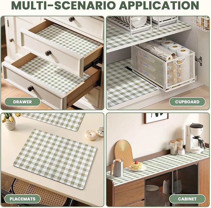 Drawer Liner and Shelf Liner for Kitchen Cabinet Liner Non-Adhesive Non-Slip - Image 8