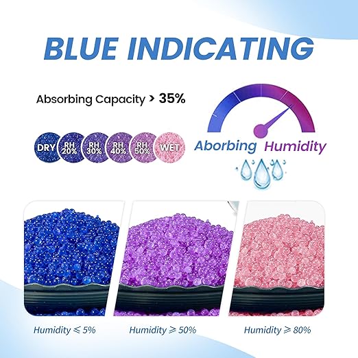 100g Reusable Silica Gel Desiccant Packs, Rechargeable Dehumidifier Moisture - Image 6