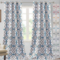 H.VERSAILTEX Blackout Curtains Printed Design 108 Inch Length 2 Panels Set by HVERSAILTEX