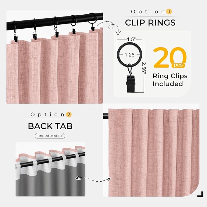 INOVADAY Thermal Sliding Door Curtains 100% Blackout Curtains - Image 4