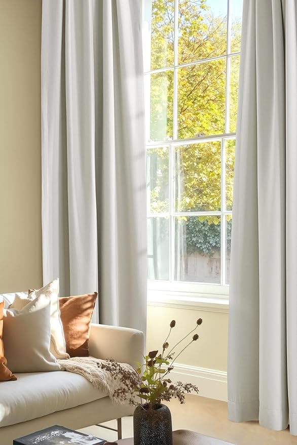 NICETOWN Linen Curtains for Bedroom 84 inches Long, Thermal Faux Linen Drapes - Image 9