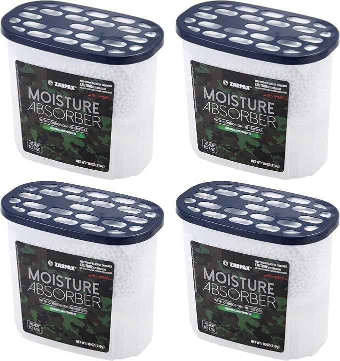 Moisture Absorber Corrosion Inhibitors Gun & Gear 17.6 oz/500g | Removes by Zarpax