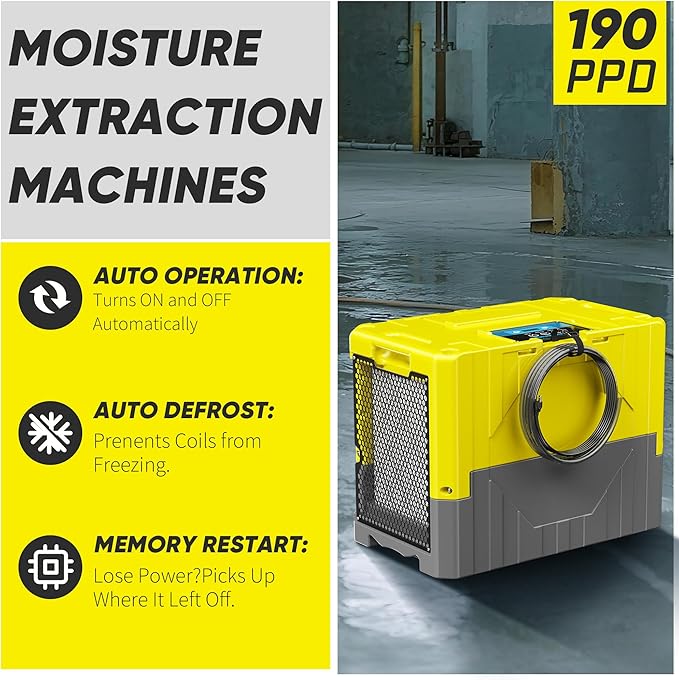 190Pints High Efficiency Commercial Dehumidifier - Image 2