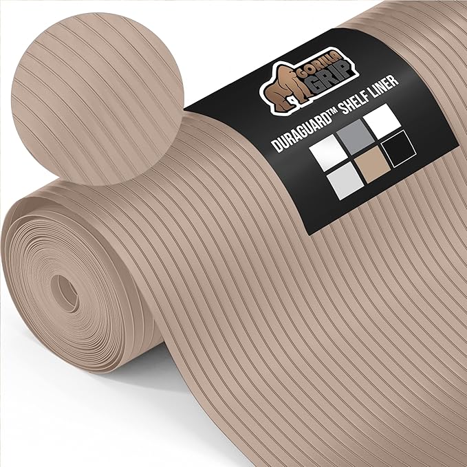 GORILLA GRIP DuraGuard Shelf Liner, 17.5x30 Non-Adhesive Cabinet Liners by GorillaGrip
