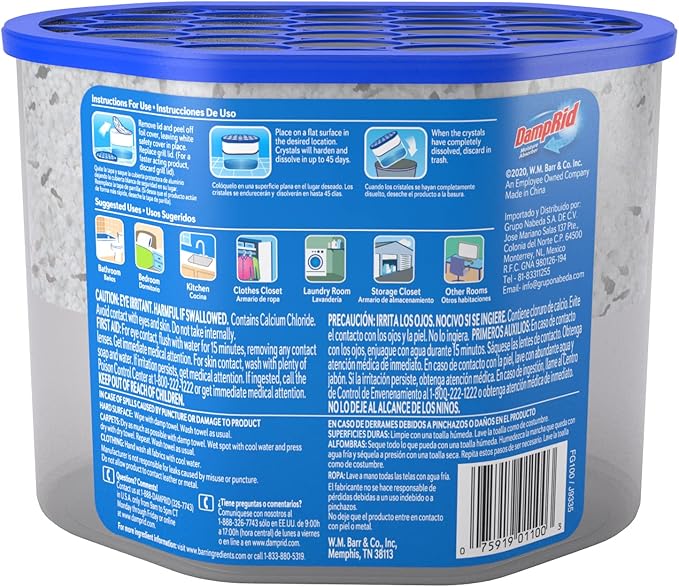 DampRid FG100 Unscented Disposable Moisture Absorber, 10.5-Ounce - Image 2