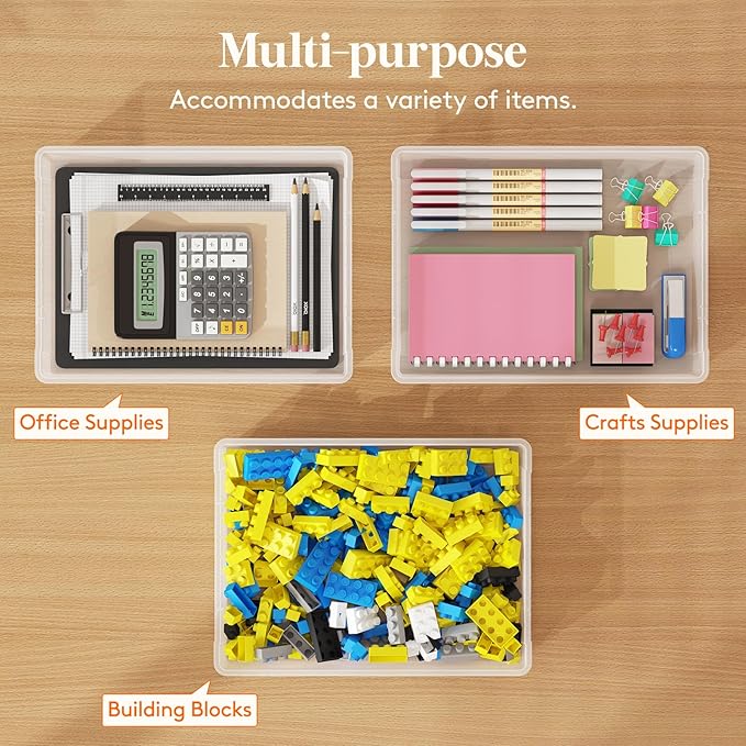 Lifewit 4 Pack Paper Organizer Storage, Containers - Image 4