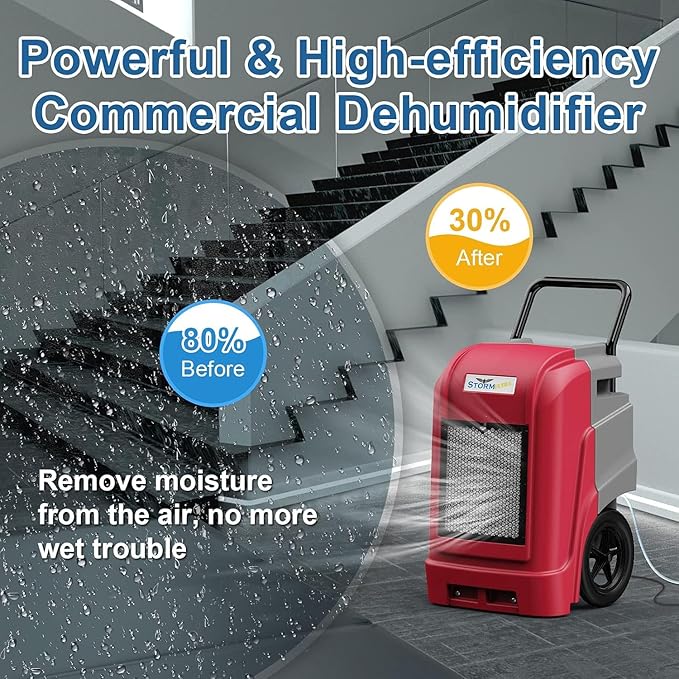 ALORAIR 190 Pints LGR Commercial Dehumidifier - Image 4