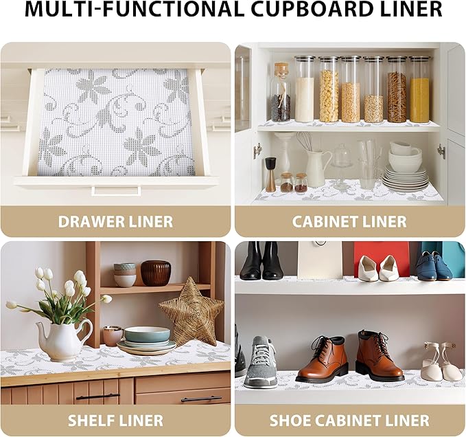 Shelf Liners for Cabinets-Drawer Liner Cabinet Liners for Shelves Kitchen - Image 4