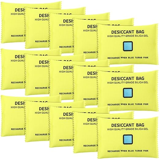 15 Pack 200 g Rechargeable Desiccant Packs Silica Gel Desiccant Moisture by Threlaco