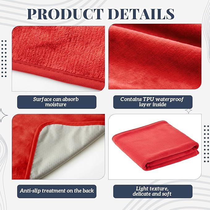 1 Pcs Couples Waterproof Mat Lover Reusable Stainproof Blanket Quiet Easy Use - Image 4