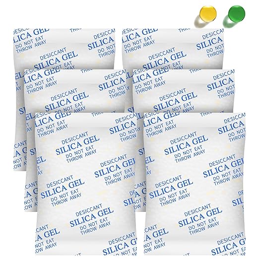 Desiccant Packs for Storage, 75 Packs 20 Gram Silica Gel Packets for Moisture by suobo