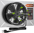 Abestorm 540CFM IP-55 Rated Crawlspace Ventilation Fan by AbestormSolutionsINC