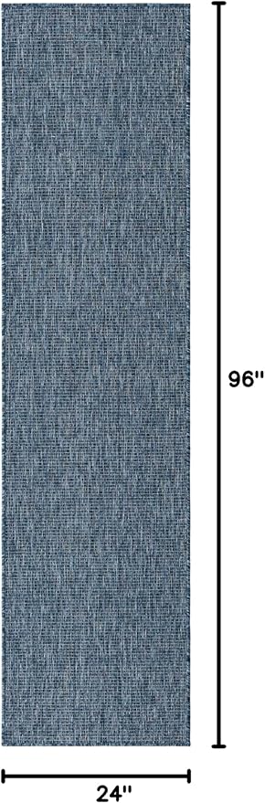 Unique Loom Collection Casual Transitional Solid Heathered Indoor/Outdoor - Image 2