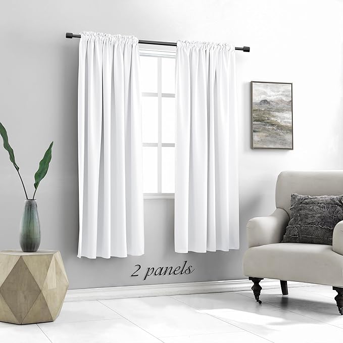 DONREN Draperies Curtains Panels, Blocking Out 50% Sunlight Window Treatment - Image 5