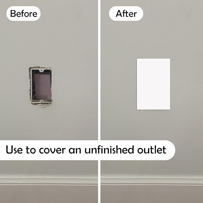Rubber Bond Self-Adhesive Rubber Wall Outlet Cover Plate 5 Pack - Image 2