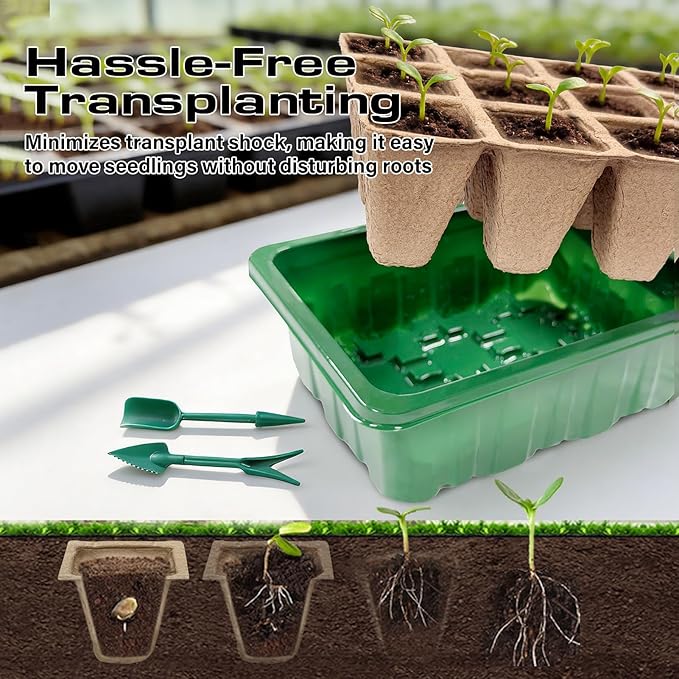 Seed Starter Tray Kit 10 Pack, Seed Starting Trays - Image 4