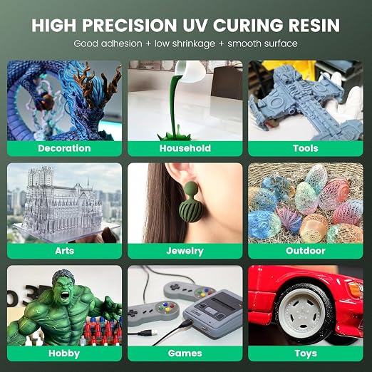SUNLU 3D Printer Resin, 1kg Fast Curing Standard 3D Resin - Image 3