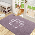 OLANLY Dog Door Mat for Muddy Paws 48x30, Paw Print Design, Absorbs Moisture by OLANLY