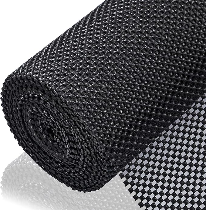 Shelf Liner for Kitchen Cabinet, Drawer Liners Non Slip Non Adhesive Thick Mat by ALIUNI
