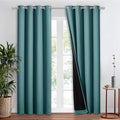 NICETOWN Complete 100% Blackout Curtain Set, Thermal Insulated & Energy by NICETOWN