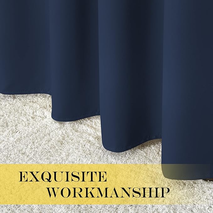 NICETOWN Navy Blue Blackout Curtain - Image 6