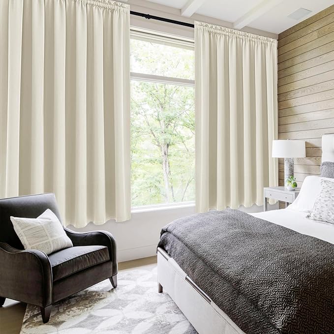 DWCN Blackout Curtains for Living Room Thermal Insulated, Energy Saving & Noise - Image 2