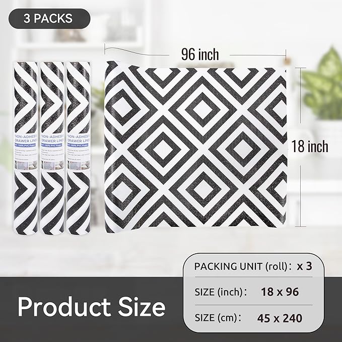 FIFTY FEET 18"x96" Non-Adhesive Shelf Liner - Image 5