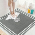 Square Shower Mat Non Slip: 32x32 Inch Extra Large Shower Mats by KAZOLEN