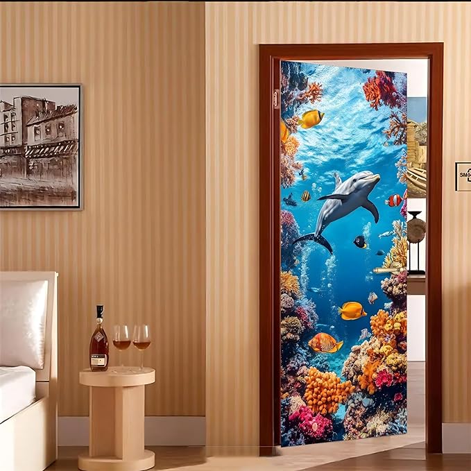 3D Door Decals Stickers, Peel Stick Wall Murals Vinyl Wallpaper Self-Adhesive - Image 7