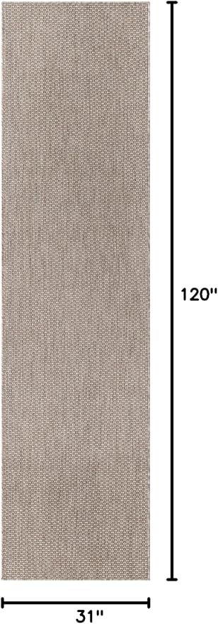 Unique Loom Collection Casual Transitional Solid Heathered Indoor/Outdoor - Image 2