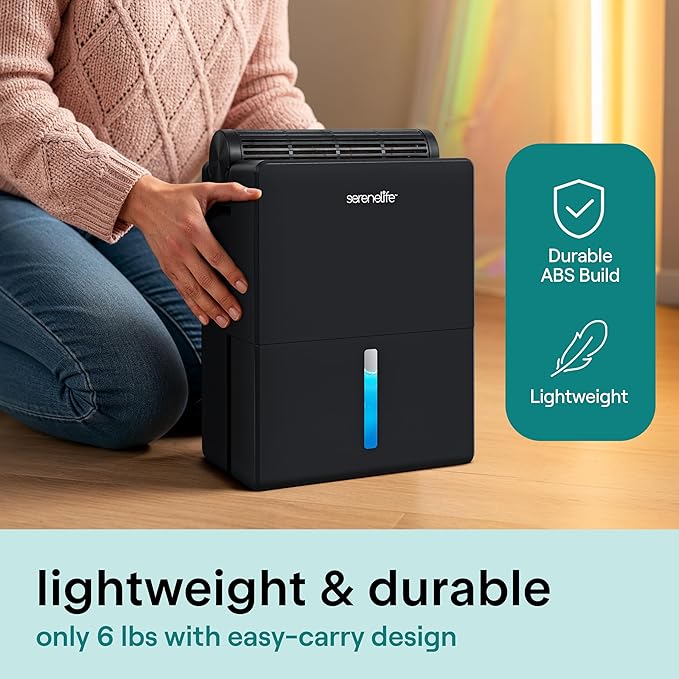 SereneLife Dehumidifier, Quiet 2-in-1 Thermoelectric & Desiccant Dehumidifiers - Image 5