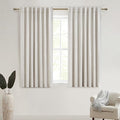 Black Out Curtains 54 Inch Long, Elegant Short Summer Curtains by QJMYDECO