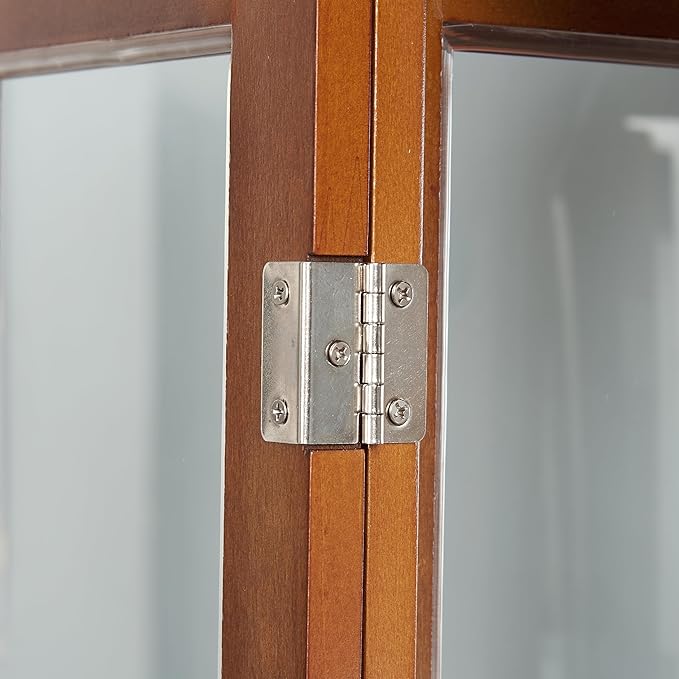 Lighted Wooden Display Curio Cabinet, Cabinet - Image 8