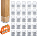 16pcs Square Chair Leg Floor Protectors, Furniture Pads by BAIPOK