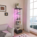 Yoluckea 4 Tiers Glass Display Cabinet by Yoluckea