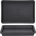 GREANER 3 Packs Plant Saucers Rectangular, Flower Pot Tray by GREANER