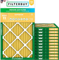 Filterbuy 12x20x1 Air Filter MERV 11 Superior Pet & Allergy Defense, by Filterbuy