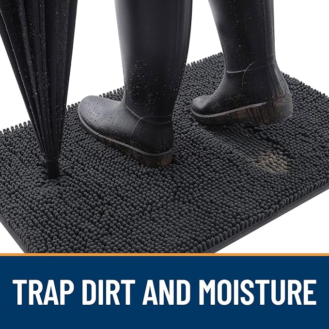 OLANLY Dog Door Mat for Muddy Paws 59x35, Absorbs Moisture and Dirt, Absorbent - Image 2