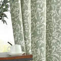 Vangao Sage Green 100% Blackout Curtains 84 Inches Long by Vangao