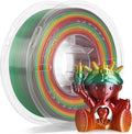 LANDU Silk Rainbow PLA Filament 1.75mm, 3D Printer Multicolor Filament by LANDU
