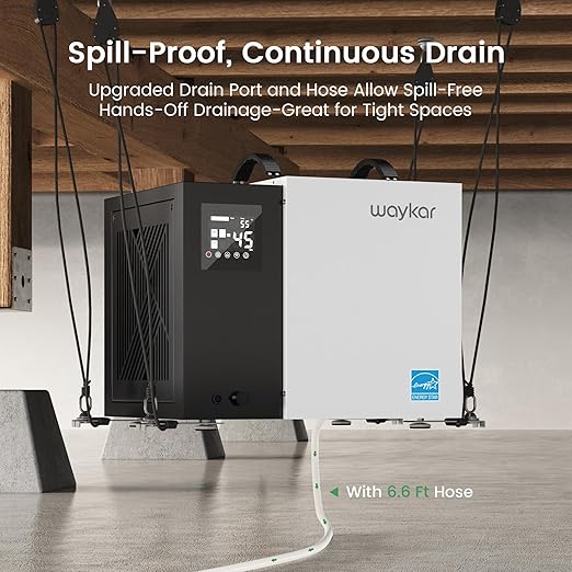 Waykar 70 Pint Energy Star Crawl Space Dehumidifier - Image 5