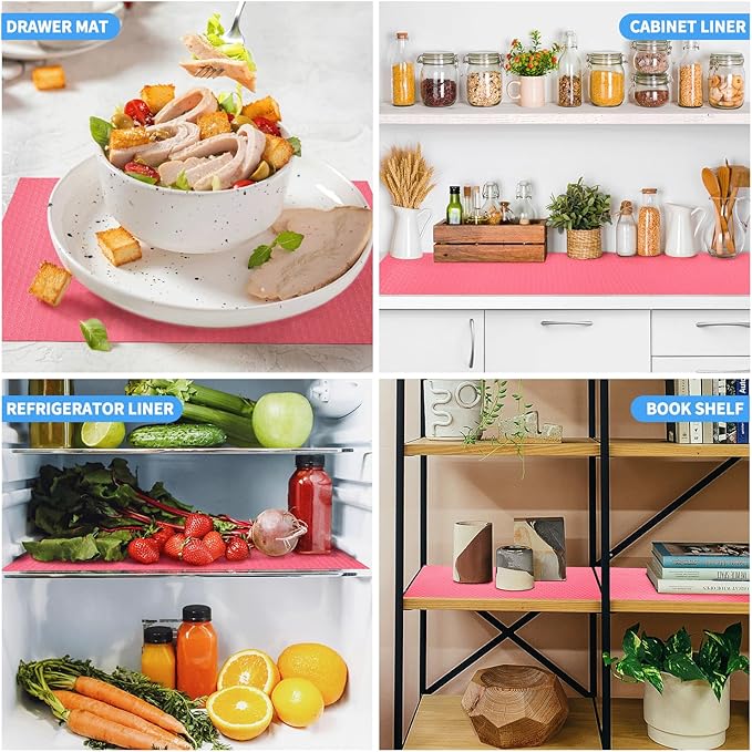 Bloss Shelf Liners，Non Adhesive EVA Drawer Mat Liners Roll - Image 3