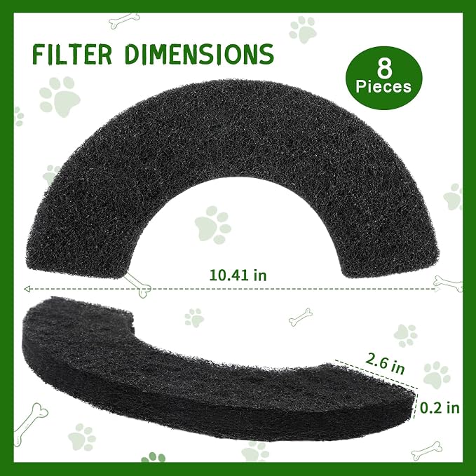 8 Pack Activated Carbon Filters Compatible - Image 7