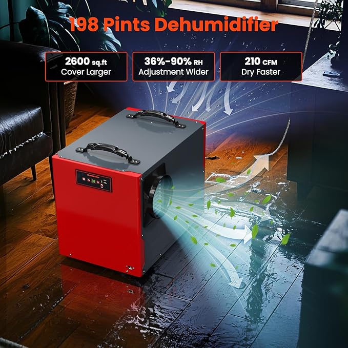 Abestorm 198 Pint Commercial Dehumidifier - Image 3