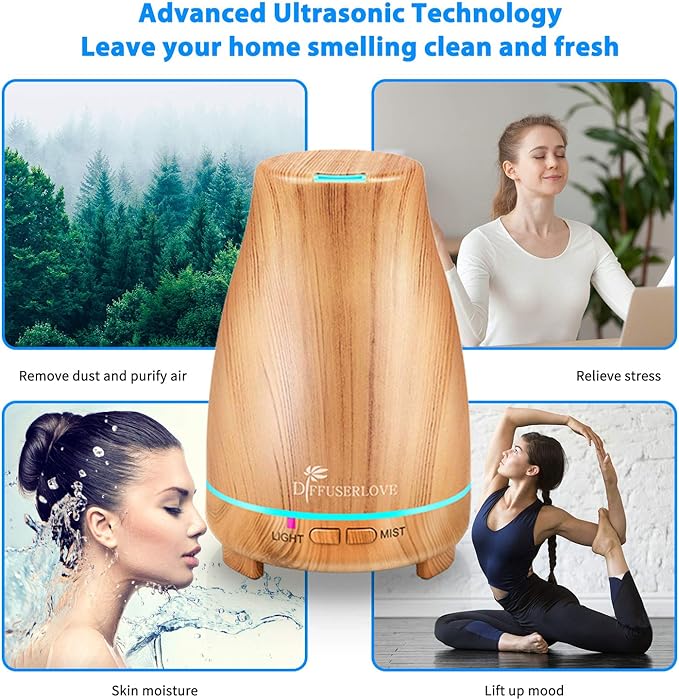Diffuserlove Essential Oil Diffuser 200ML Aroma Diffuser Mist Humidifiers - Image 5