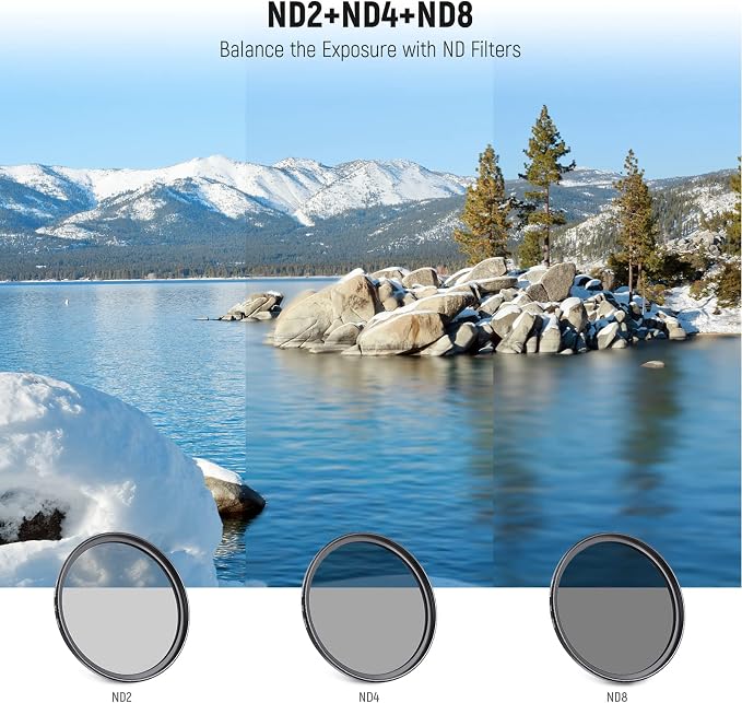 Neewer Brand 58mm UV CPL FLD Filter Kit & ND Set - Image 2