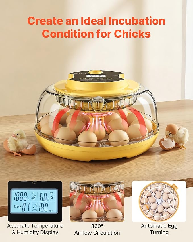 VEVOR 18 Egg Incubator, Automatic Egg Turner - Image 2
