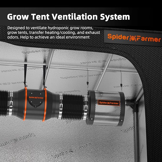 Spider Farmer 6 Inch Air Carbon Filrer Smelliness Control - Image 2